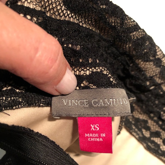 Euc Vince Camuto black lace dress - Picture 7 of 8